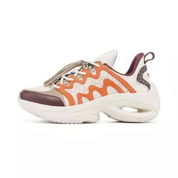 Li-Ning 1990 Heart Dance Retro Casual Non-Slip Wear-Resistant Low-Top Running Shoes Women sneaker Yellow ALFT058-2 38