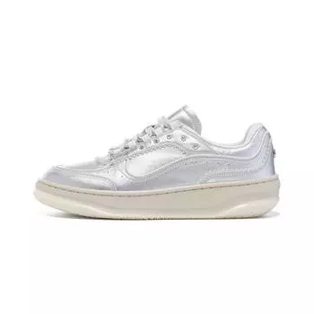 Li-Ning 1990 Классическая серия Heart Dance Мягкие Удобные Кроссовки Женские Кроссовки Серебристый Светло-Антично-Желтый ALHU048-2 37