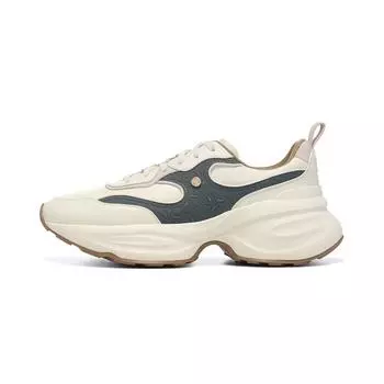 Li-Ning 1990 Классическая серия Легкие Высокоэластичные Повседневные Кроссовки Мужские Кроссовки Светло-Древне-Желтый Темно-Зеленый ALJU017-2 41