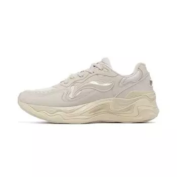 Li-Ning 1990 Lava 2 Shock Absorption Wear-Resistant Low-Top Casual Shoes Men sneaker Beige ALJT045-1 43