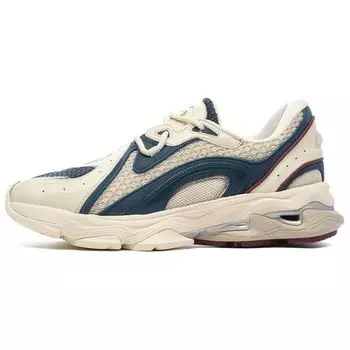 Li-Ning 1990 Lava Retro Thick Sole Height Increasing Non-Slip Wear-Resistant Low-Top Casual Shoes Women sneaker Yellow Blue ALFS176-3 38