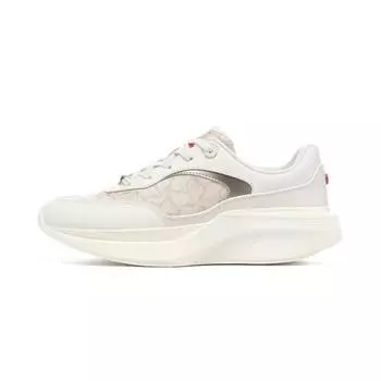 Li-Ning 1990 Lightweight High Resilience Shock Absorbing Wear Resistant Low Top Running Shoes Women sneaker Off-White ALJU002-1 35