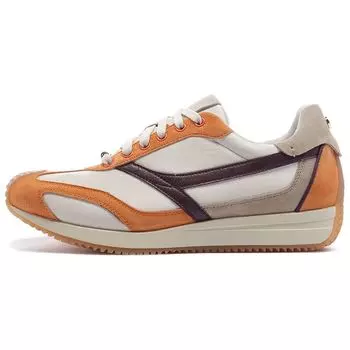 Li Ning 1990 Низкие спортивные повседневные туфли женские кроссовки желтые оранжевые ALJS010-4 38
