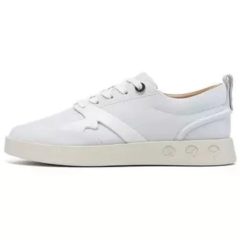 Li-Ning 1990 Non-Slip Wear-Resistant Lightweight Low-Top Skate Shoes Women Sneakers Off-White ALJS052-3 37