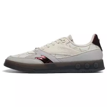 Li-Ning 1990 Удобные повседневные низкие кроссовки мужские кроссовки серо-красные ALFR097-4 43