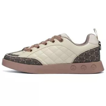 Li-Ning 1990 Wind Chime 2 Lightweight High Resilience Low Top Skate Shoes Men Skate Shoes White Brown ALHT007-3 41