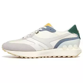 Li-Ning 1990 Zhenrong Fabric Leather Shock Absorbing Non-Slip Wear-Resistant Lightweight Low-Top Casual Shoes Men Casual Shoes White Gray ALJS057-2 42