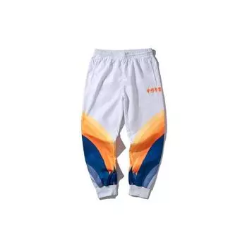 Li Ning 2019 Неделя моды в Нью-Йорке Зауженные тканые спортивные брюки Мужские брюки Белые AYKP653-2 M