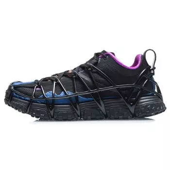 Li Ning 21 Весна Лето Парижская неделя моды Mix Ace Инновационная концепция Низкие спортивные повседневные туфли Женские кроссовки Черный ARAR002-1 36