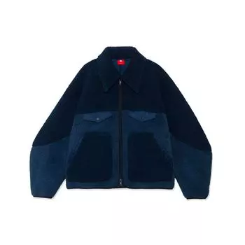 Li Ning 21FW Wu Chuang Wu Yi цветной блок теплая широкая мужская куртка с логотипом темно-синего цвета AJDR429-2 XL