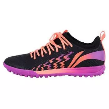 Li Ning 2 Team Искусственный газон TF (Резиновые шипы) Амортизирующие нескользящие прочные футбольные бутсы мужские футбольные бутсы черные YSTU013-4 39