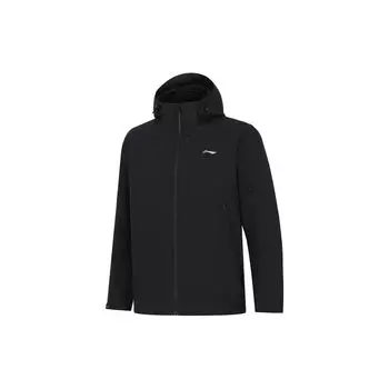 Li-Ning 3-в-1 однотонная спортивная куртка с капюшоном, мужская верхняя одежда AWBT015-5 XXXL