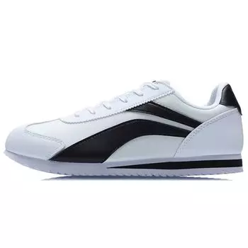 Li Ning 3K Классические повседневные кроссовки с низким верхом женские кроссовки черные белые AGCR004-2 36