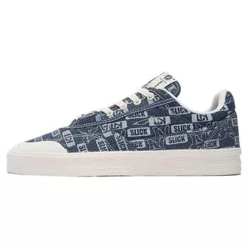 Li Ning 50/50 холст ткань противоскользящая прочная легкая низкая обувь для скейтбординга мужские кроссовки синий AECS023-2 39