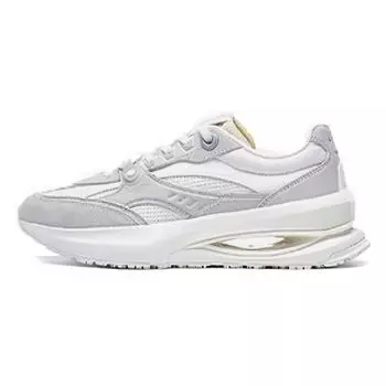 Li Ning 92 Shadow Удобные Универсальные Нескользящие Износостойкие Низкие Кроссовки Для Повседневного Образа Жизни Женские Кроссовки Серые Белые AGCT250-3 37