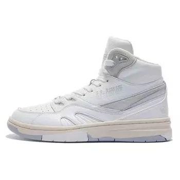 Li Ning 937 Deluxe Hi Synthetic Leather Trendy Casual Wear Прочные Легкие Дышащие Высокие Кроссовки Для Скейтбординга Женские Кроссовки Off-White AZGS044-1 37