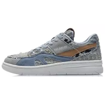 Li Ning 937 Deluxe Low Canvas Trendy Universal Shock Absorbing Slip Non-Slip Durable Low Top Retro Basketball Shoes Women sikes AGBR050-3 36