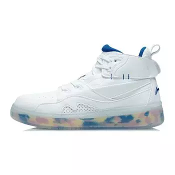 Li Ning 937 высокие кеды детские кроссовки стандартные-белые YKCR150-7 39