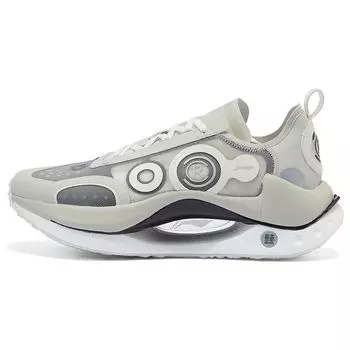 Li Ning Absolute Shadow CRC нескользящие повседневные туфли с низким верхом мужские туфли серо-белые AZGT017-3 44