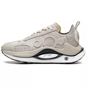 Li Ning Absolute Shadow CRC светоотражающие легкие модные повседневные туфли с низким верхом, женские повседневные туфли, лунно-серые AZGT018-5 36