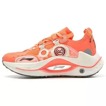Li Ning Absolute Shadow CRC светоотражающие модные спортивные повседневные туфли женские кроссовки оранжевые AZGS022-4 36