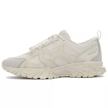 Li-Ning Advanced Sports Series Fabric Leather Shock Absorbing Non-Slip Wear-Resistant Low-Top Sneakers Men Sneakers Beige ALFS015-1 42