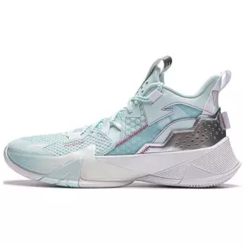 Li Ning Air Raid удобные модные нескользящие дышащие низкие баскетбольные кроссовки мужские кроссовки сине-зеленые ABPU055-3 39