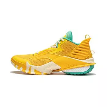 Li-Ning Air Strike 10 Comfortable Trendy Durable Breathable Supportive Rebound Mid-Top Professional Basketball Shoes Men Sneakers Yellow ABAU017-4 43