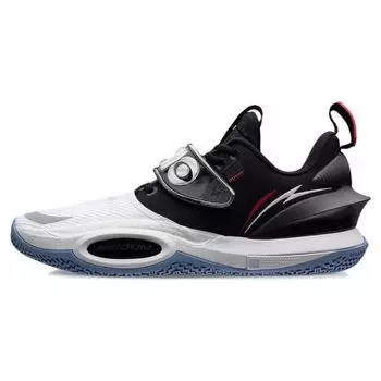 Li Ning All City 10 V2 Анонс Прочные дышащие низкие баскетбольные кроссовки Мужские баскетбольные кроссовки Белые Черные ABAS059-1 44