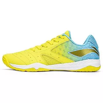 Li-Ning Амортизирующие нескользящие износостойкие дышащие низкие спортивные туфли унисекс кроссовки желтые APPS001-5 42