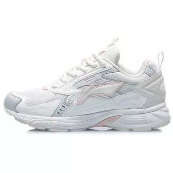 Li Ning Амортизирующие Нескользящие Прочные Кроссовки с Низким Верхом для Бега Женские кроссовки Облачно-Белые ARLR018-5 39