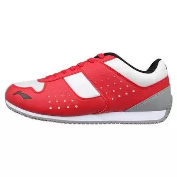 Li-Ning Амортизирующие нескользящие прочные низкие фехтовальные туфли унисекс красные белые серые ADAJ002-1 40