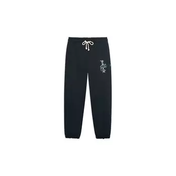 Li-Ning Anti-Five Series Elastic Embroidered Element Casual Knitted Sports Pants Men bottoms AKLSH13-1 L