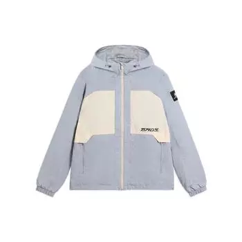 Li Ning Anti-Five Series Letter Color Block Printed Sports Hooded Windbreaker Men Upper Clothing Gray AFDS065-1 S