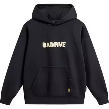 Li-Ning Anti-Five Series Letter Loose Hooded Comfortable Long Sleeve Sweatshirt Men sweatshirt Black AWDTA71-4 M