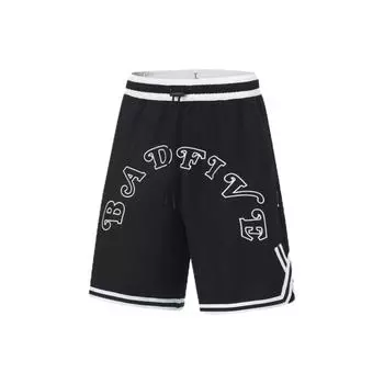 Li Ning Anti-Five Series универсальные дышащие повседневные шорты с логотипом бренда мужские шорты черные с оттенком белого AAPT069-1 L