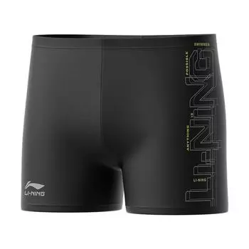 Li Ning Анти-Неловкость Большой Размер Горячий Источник Плавание Профессиональное Оборудование Плавки Мужские Купальники LSKV385-1 M