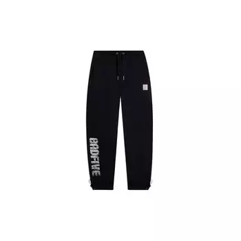 Li-Ning Anti-Series с буквенным принтом, теплые вязаные спортивные брюки на флисовой подкладке, мужские брюки черного цвета AKLSC09-4 M