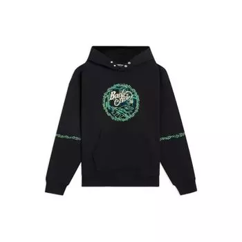 Li-Ning Толстовка с капюшоном и длинными рукавами Anti-Series с однотонным узором, топы унисекс, черный AWDS643-6 M