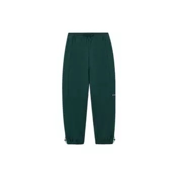 Li-Ning Анти-Wu Камуфляжные однотонные свободные спортивные штаны на шнурке, мужские штаны, зеленые AKLS643-4 L