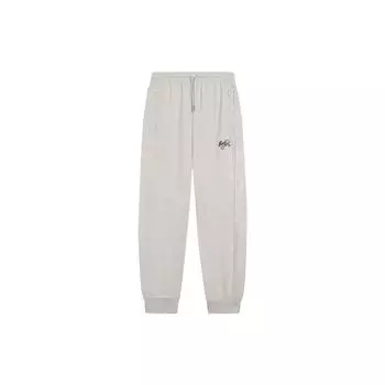 Li-Ning Anti-Wu камуфляжная серия, длинные спортивные штаны с однотонным узором и принтом, мужские брюки серого цвета AKLS639-1 XXL