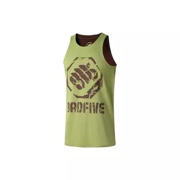 Li-Ning Серия Anti-Wu, свободный жилет с круглым вырезом и буквенным принтом, мужские топы, мохово-зеленый AAYT011-3 L