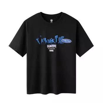 Li-Ning Anti-Wu Series с буквенным принтом, спортивная футболка с круглым вырезом и короткими рукавами, мужские топы AHST279-2 L