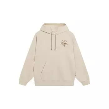 Li-Ning Anti-Wu Series Толстовка с капюшоном и длинными рукавами с буквенным принтом Топы унисекс Светло-кремовый AWDT089-1 L
