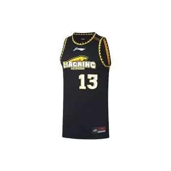 Li Ning BA Alliance Edition SW Fan Version 2020-2021 Сезон Ляонин Команда Го Айлунь 13 Выездная баскетбольная майка Мужская майка Черная AAYQ439-2 M