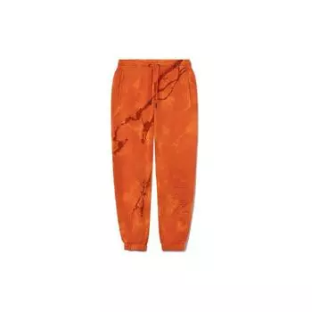 Li Ning Bad Five Chang An молодежные свободные спортивные брюки с принтом тай-дай, мужские брюки оранжевого цвета AKLRF29-3 XXL