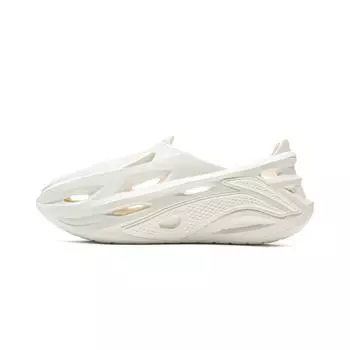 Li Ning Bad Five Dunker Croc Мягкие Удобные Толстая Подошва Без Застежек Амортизирующие Износостойкие Легкие Дышащие Мужские Кроссовки Белые ABTV005-3 43