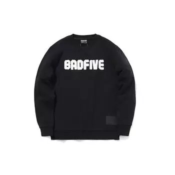 Li Ning Badfive Basketball Series флисовый теплый свитер с круглым вырезом и надписью мужская толстовка черный AWDQ773-4 S