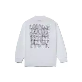 Li-Ning Badfive Basketball Series повседневная дышащая свободная футболка с длинными рукавами мужские топы белые AHSR759-1 XL