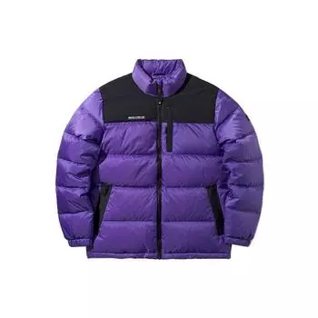 Li Ning Badfive Basketball Series Stand Collar Short Теплая куртка-пуховик для мужчин Куртка ультрафиолетовая AYMP101-5 XXL